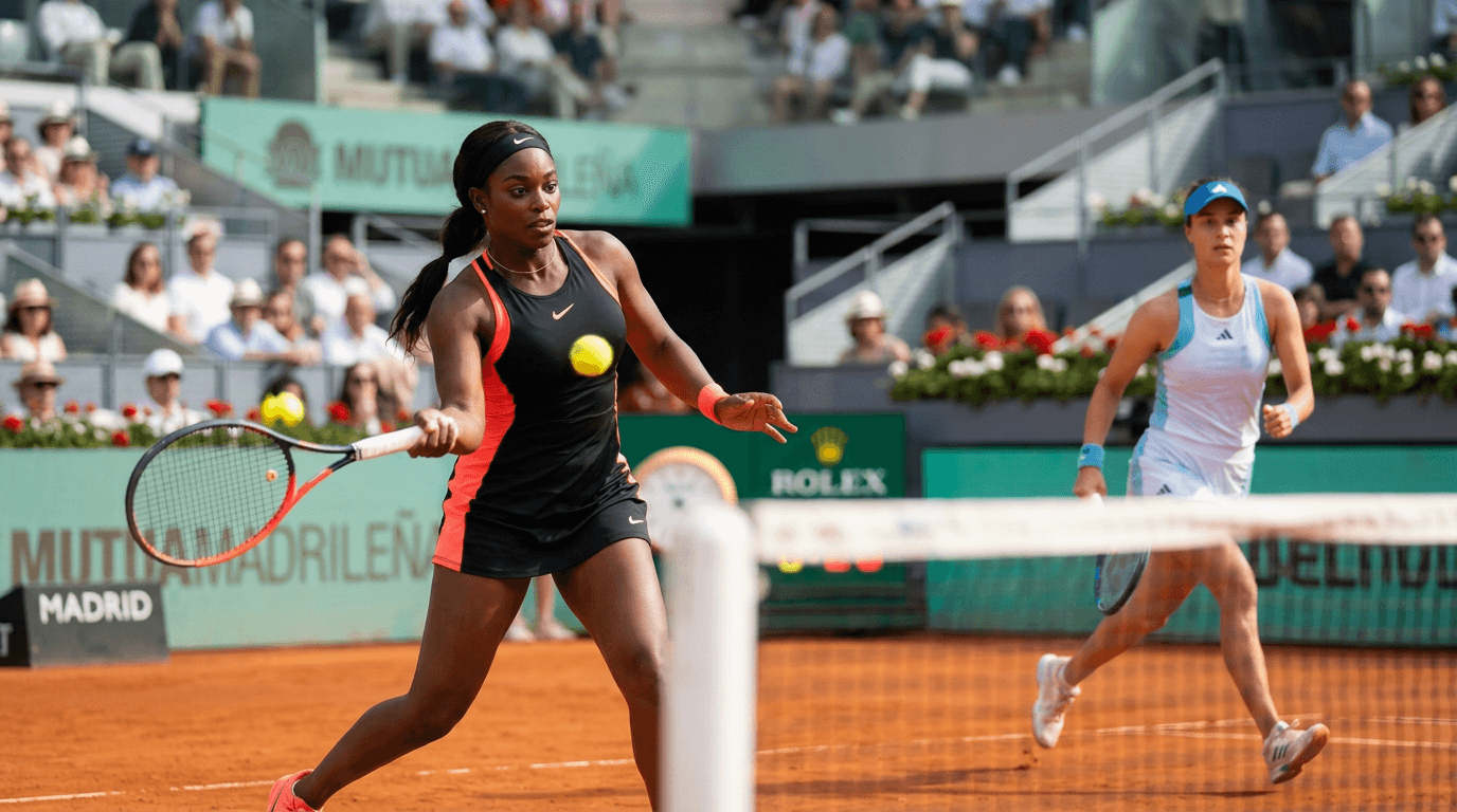 Image for Kalinina Stands Tall Against A Fading Sloane Stephens